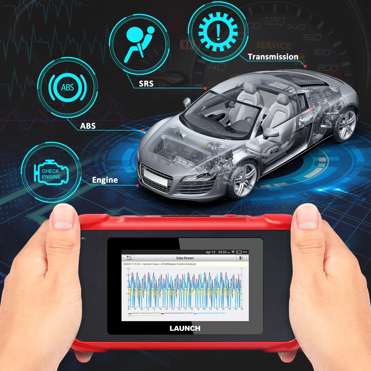 Launch Crp123E Obd2 Scanner Automotive Tool And Equipment Free Update Bs Srs Engine Transmission Diagnosis Machine For Car