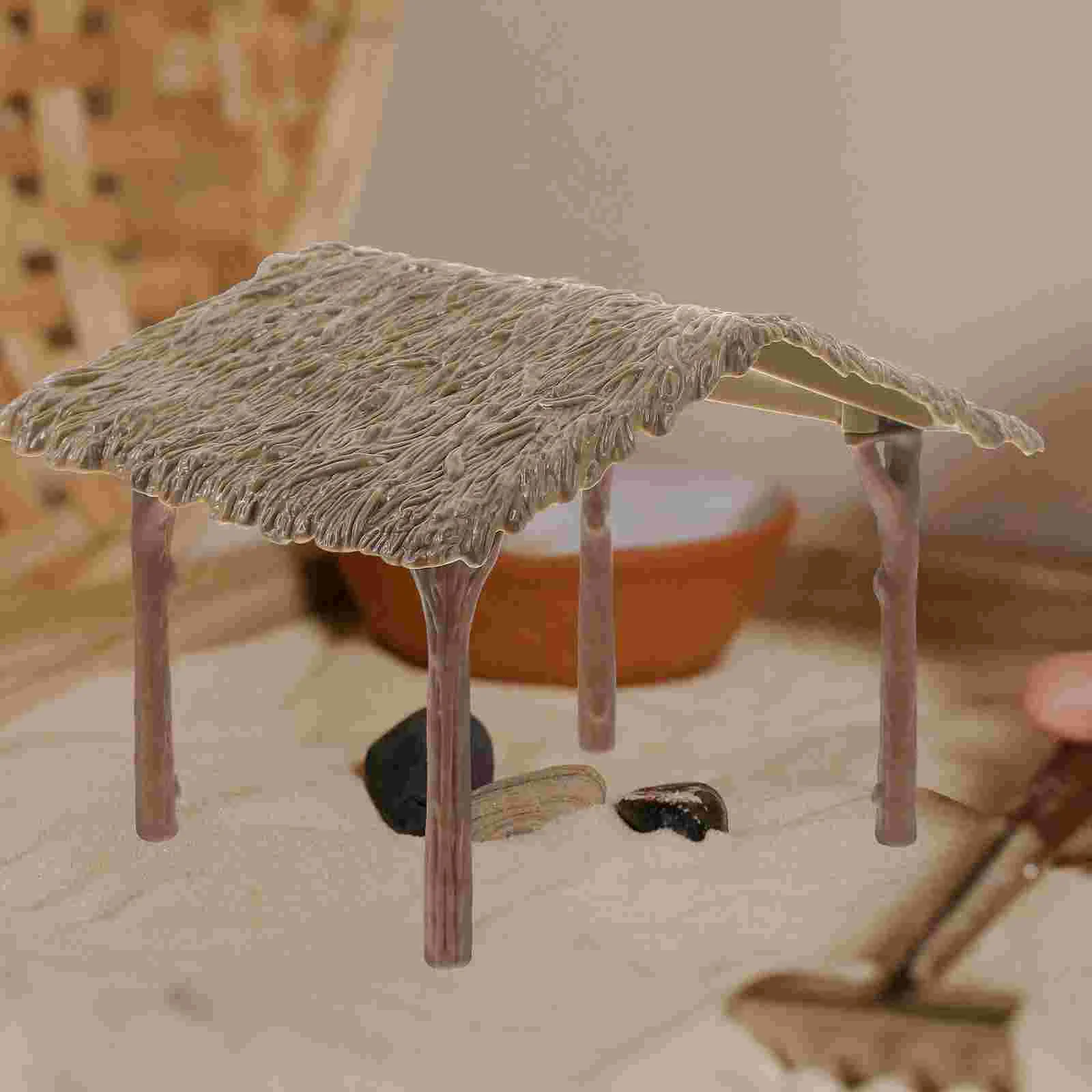 

Model Ornaments Country Decor Sand Table Simulated House Rural Miniature Crafts Figurine Wild Animal Scene Abs