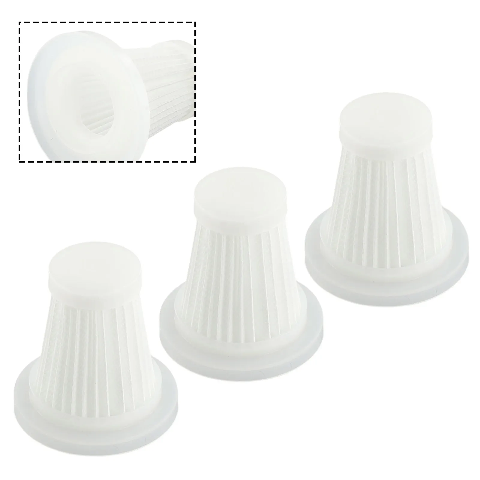 Piezas de recambio de aspiradora de coche reutilizables, filtros reutilizables lavables, limpieza y reemplazo regulares, 2/3/5