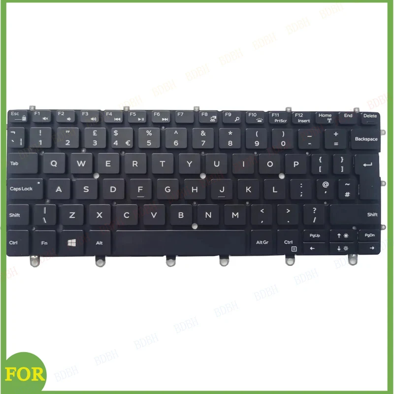 New Laptop UK Keyboard For DELL 2in1 XPS 13 9365 P71G 0WPCF9 WPCF9 NSK-EG0BC With Backlight