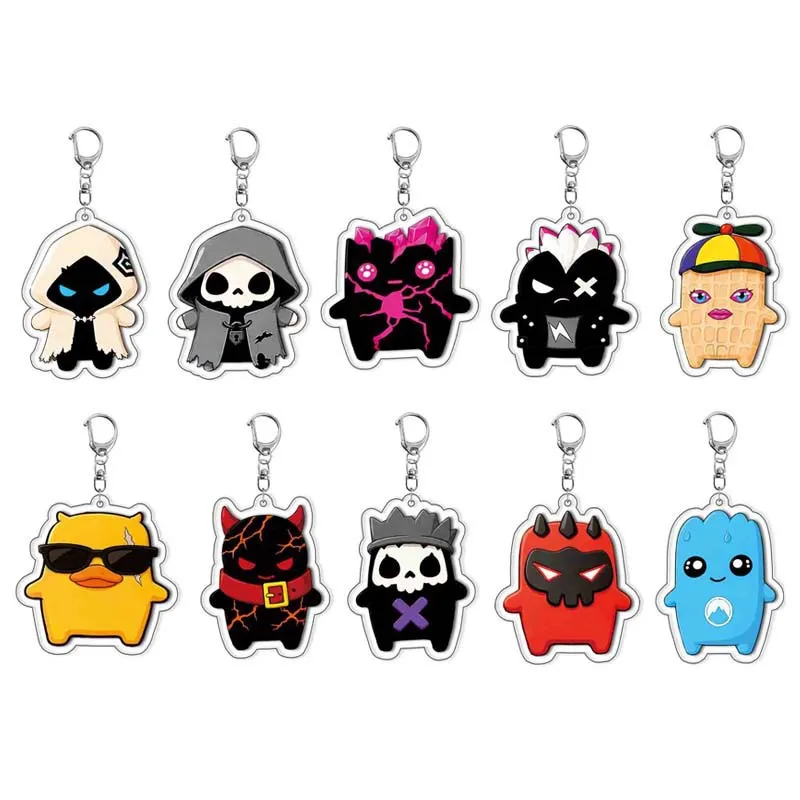 New Game Fortnite Peripheral Acrylic Student Backpack Gifts Hanging Ornaments Pendants Keychains Cartoon Jewelry Accessory