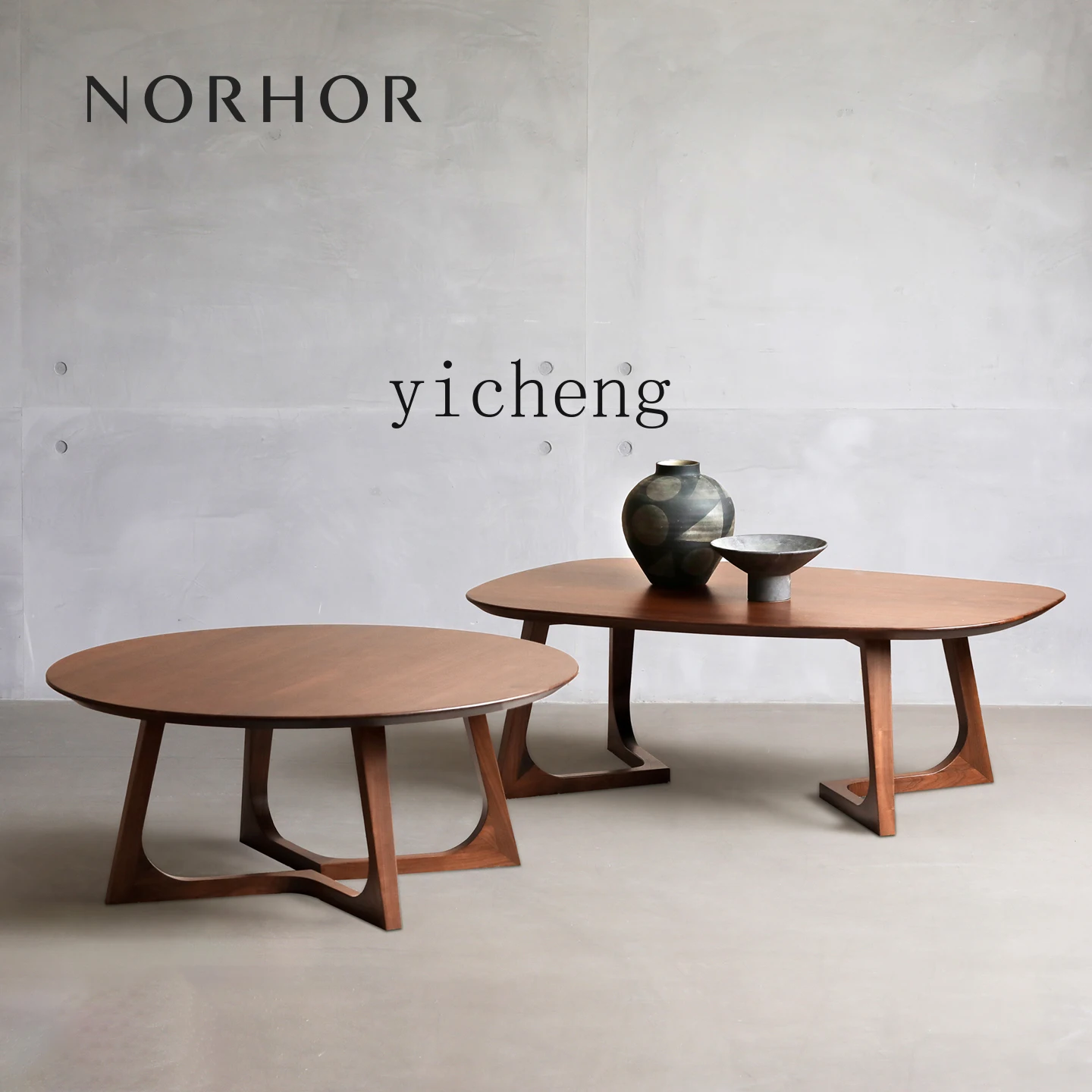 

LX combination special-shaped round coffee table