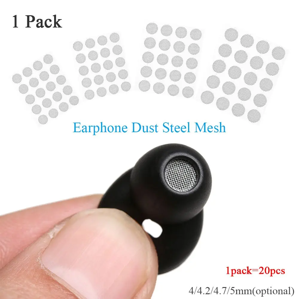 

4mm 4.2mm 4.7mm 5mm Professional Headset Replacements Earphone Accessories Filter Screen Steel Mesh Dustproof Net Dust Network