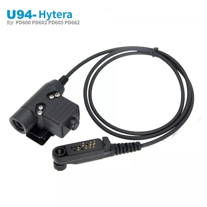 U94 PTT System Adapter Headset Adaptor for Hytera HYT PD600 PD602 PD605 PD662 PD665 PD680 PD682 PD685 X1P X1E Radio