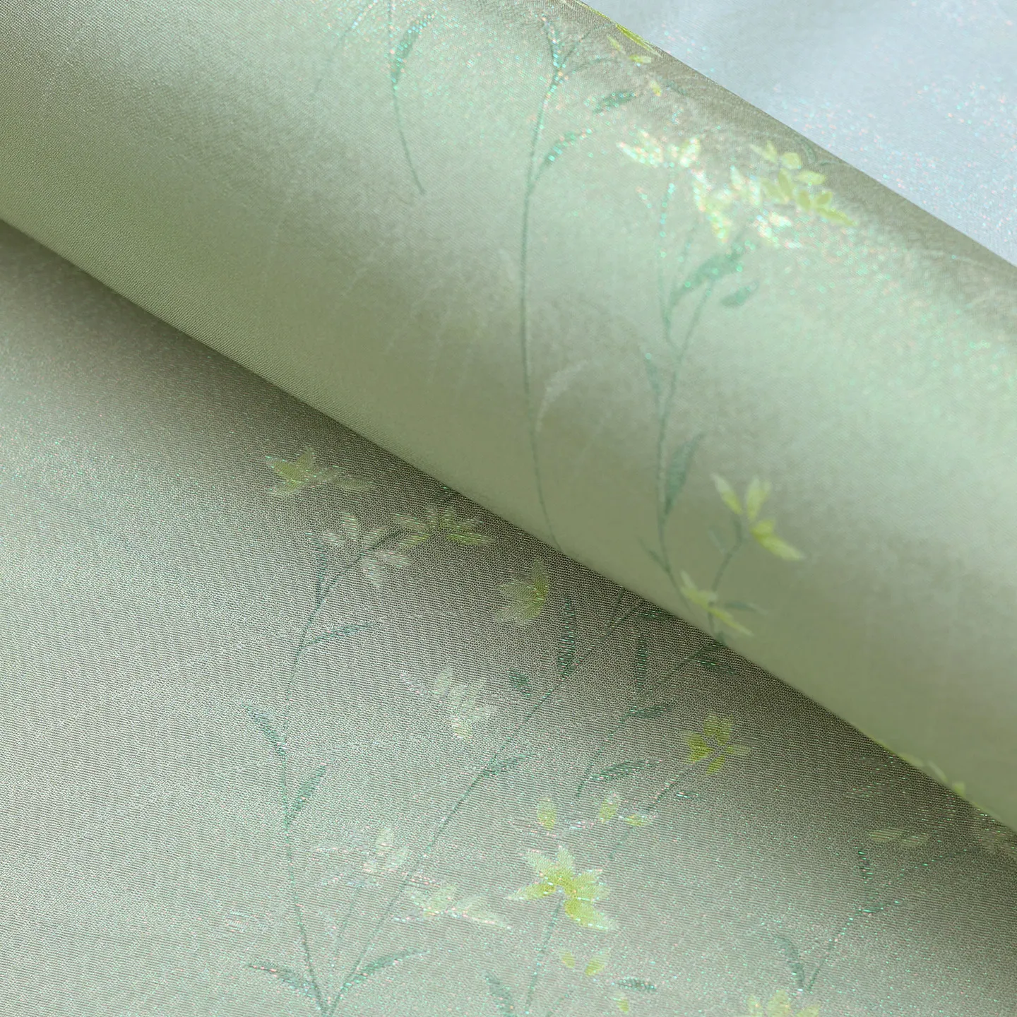 High Quality Qinglan Micro Mengcai Silk Silk Silk Silk Chinese Traditional Costume Tea Clothing Cheongsam Cloth Fabric