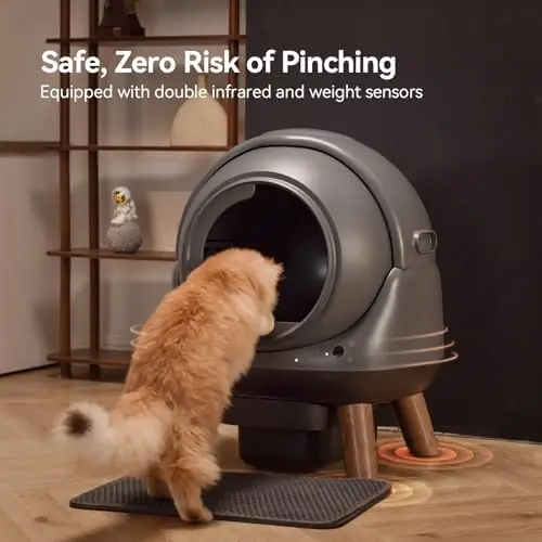 Self-Cleaning Litter Box, G1 Automatic Cat Litter Box for Multiple Cats, Self-Cleaning Robot with Smart App Control