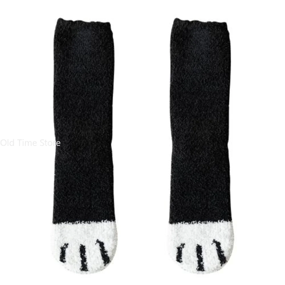 Cozy Mink Velvet Socks Men Women Winter Thicken Warm Pure Color Casual Socks Sleep Bed Floor Home Fluffy Sock Calcetines Hombre