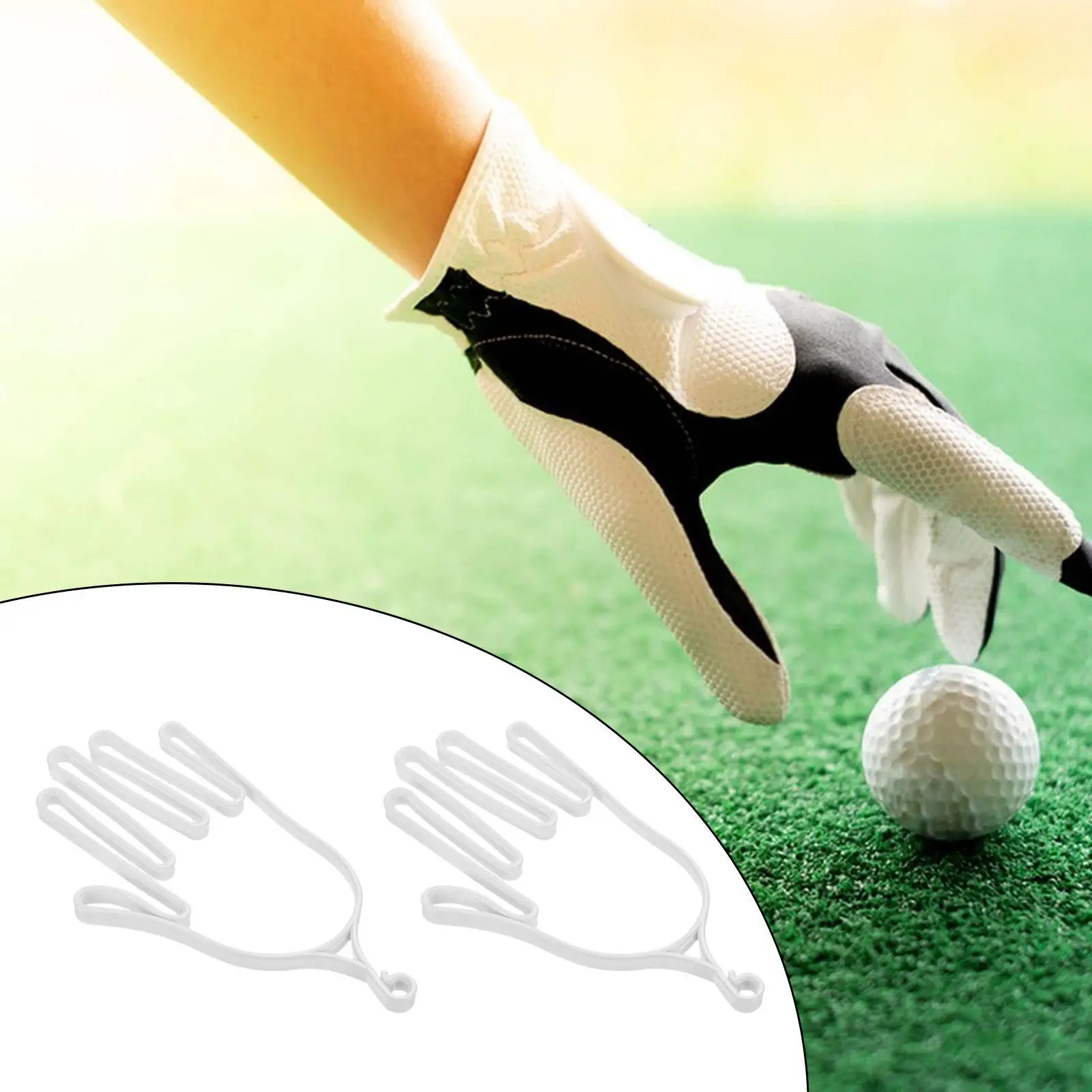 

Universal Golf Gloves Holder Drying Rack Anti Slip Support Frame Shaper Tool for Workout and Fitness Sports Gloves