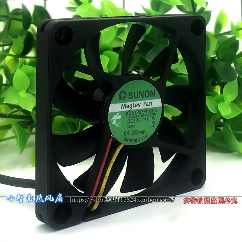 ORIGINAL KDE1207PFV3-A 12V 1.1W 7010 70*70*10mm NOVO RADIADOR DE VENTILADOR DE REFRIGERAÇÃO