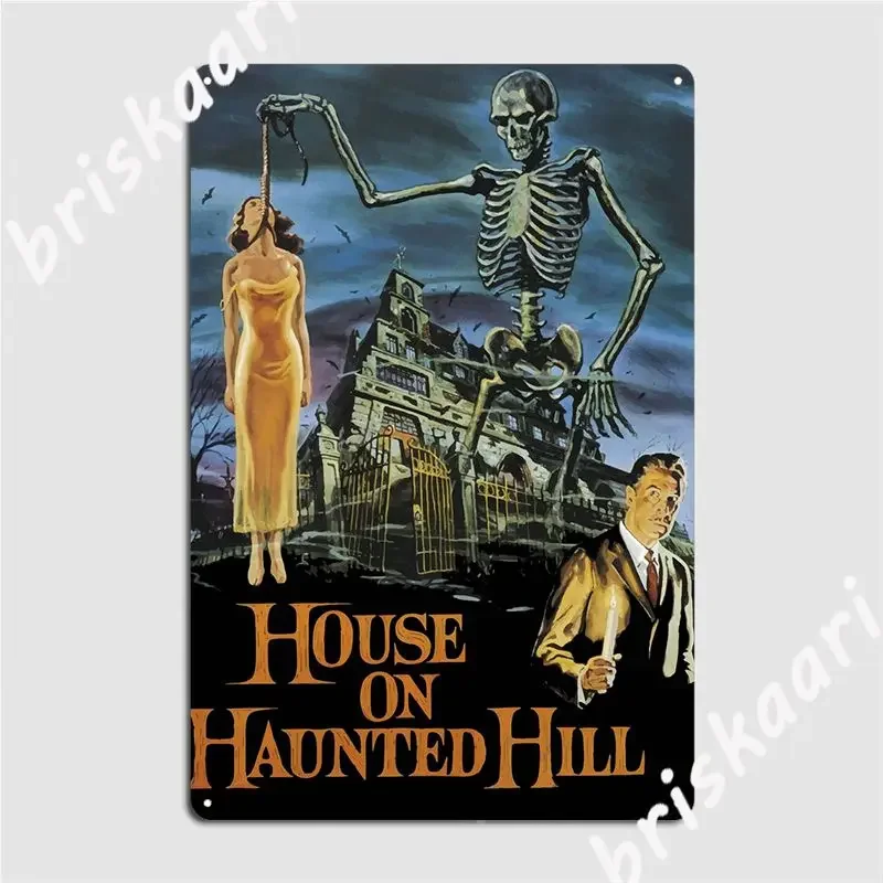 House On Haunted Hill Metal Sign Club Bar Printing Club Party Wall Decor Tin Sign Posters