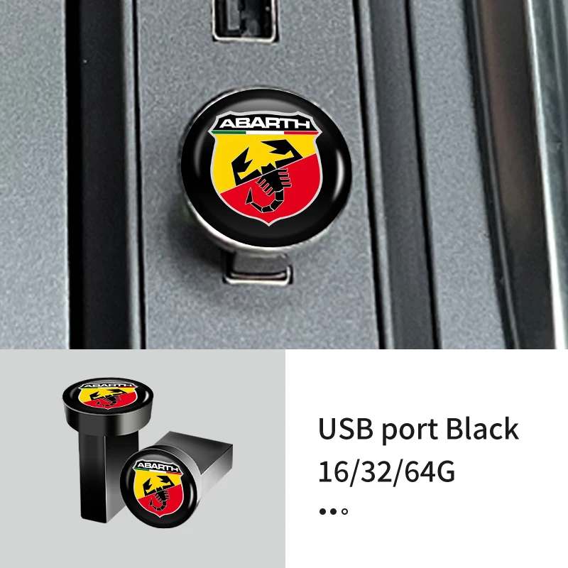 Car USB Flash Drive 16GB 32GB 64GB Memory Device For FIAT 500 Abarth Punto Tipo Panda Ducato Stilo Fiorino Doblo Bravo Freemont