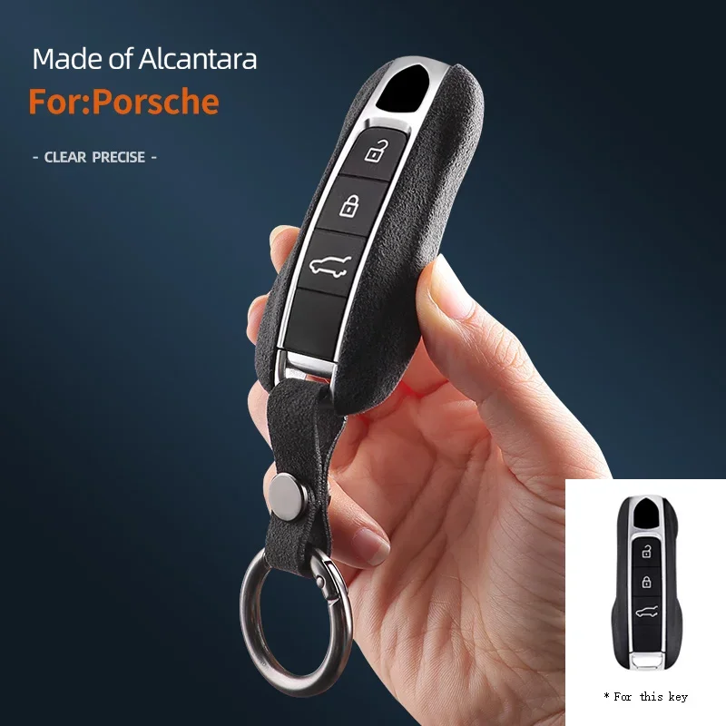 

For Porsche Panamera Spyder Carrera Macan Cayman Cayenne 911 970 981 991 Car Key Case Protector Accessories Keychain Cover Shell