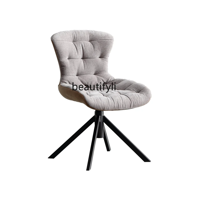 

Italian-Style Light Luxury Dining Chair Rotatable Home Armchair Designer Desk Balcony Leisure Chair