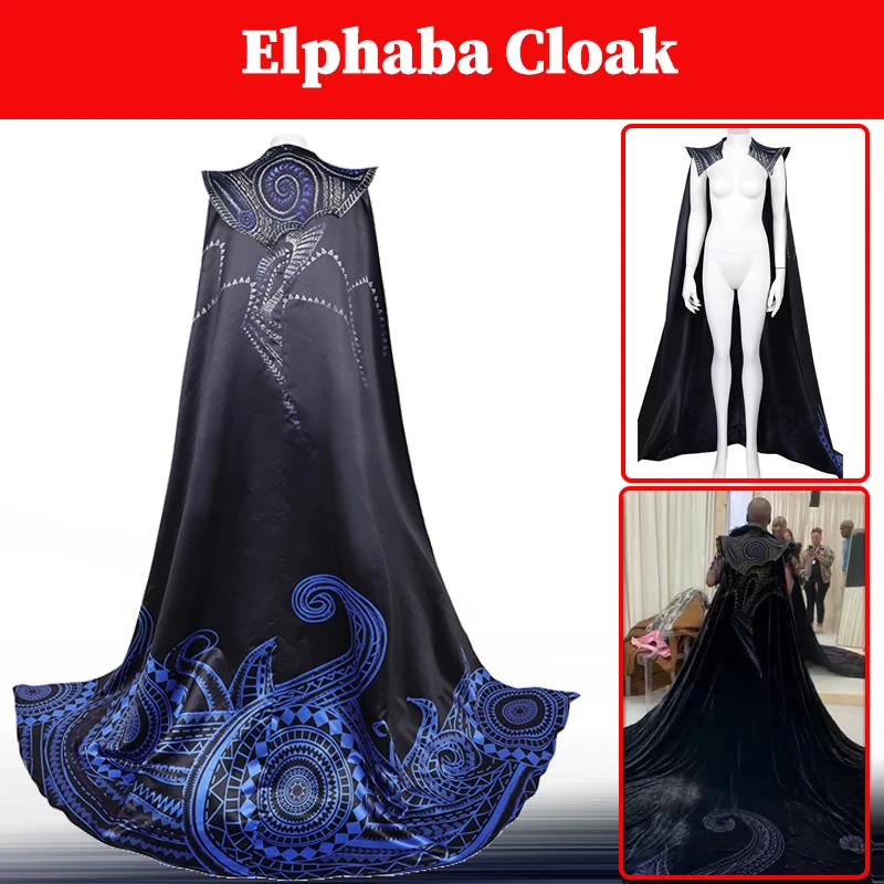 

Wicked 2 Elphaba Cloak Cosplay Cape Costume Accessories Women Disguise Printed Cloaks Adult Female Disguise Role Halloween Suits