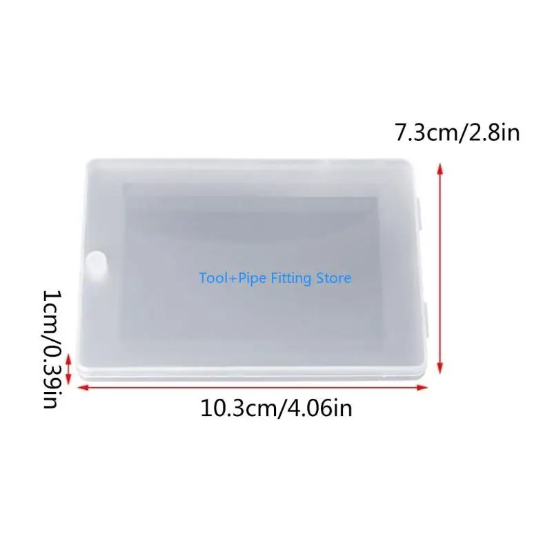 F92B Rectangular Plastic Transparent Clear Storage Box Collection Container