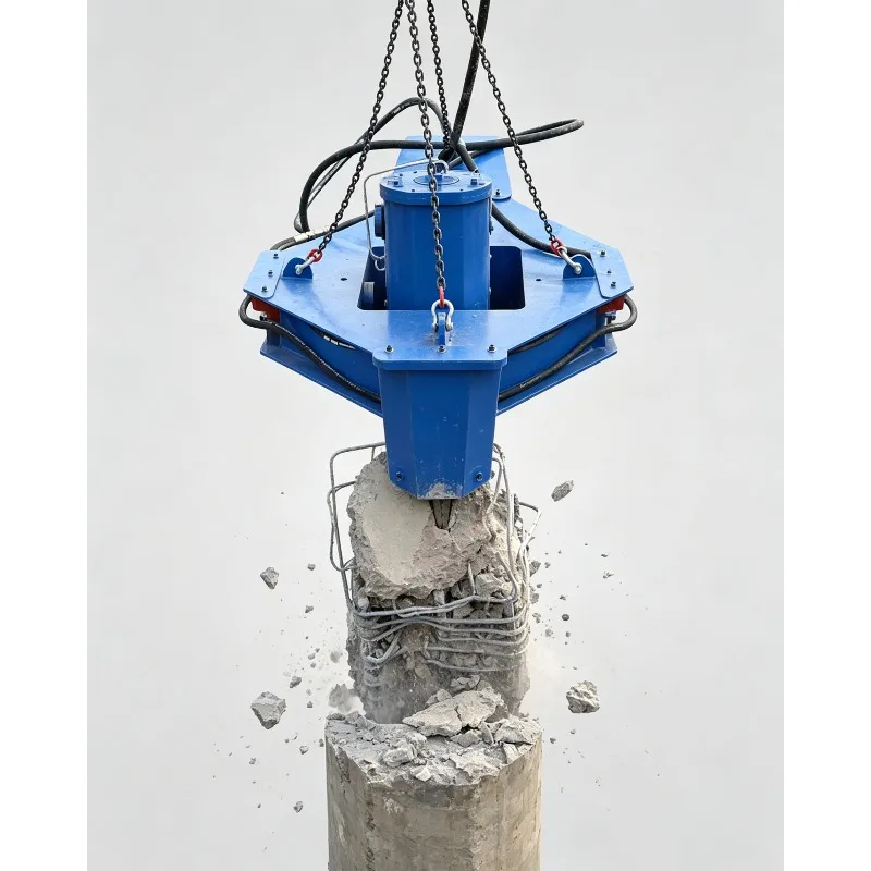 Full Hydraulic Pile Breaker High Strength Pile Head Breaking Machine For Civil Engineering Projects
