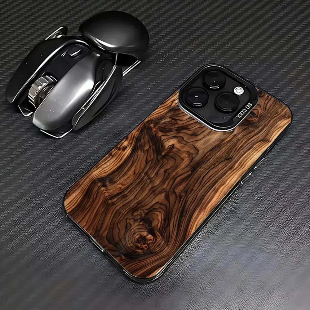 

Wooden board case for iPhone17 16 15 14 13 12 11 Pro/ Max/Plus shock-proof rear cover anti-fingerprint
