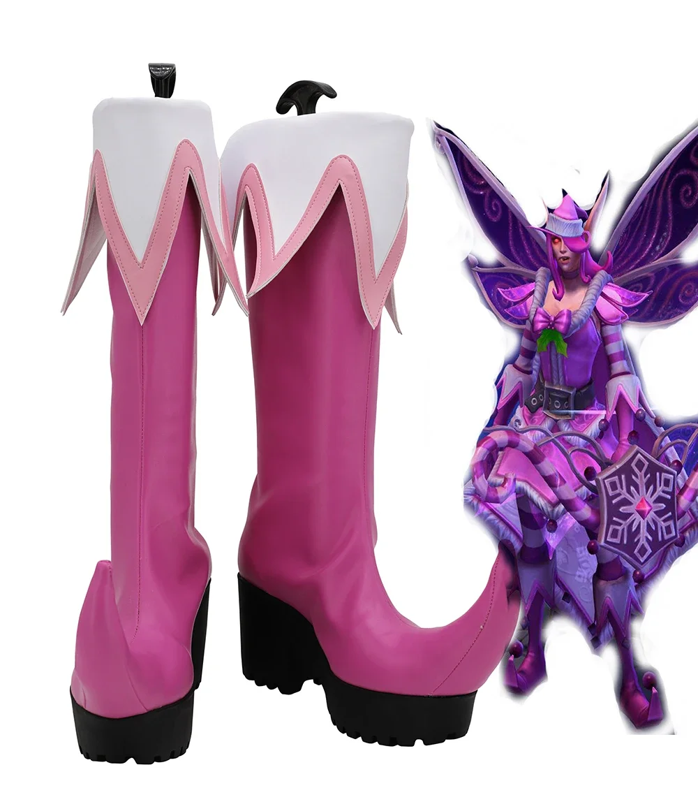 Heroes of the Storm Sylvanas Windrunner Cosplay buty różowe buty spersonalizowane w dowolnym rozmiarze dla Unisex