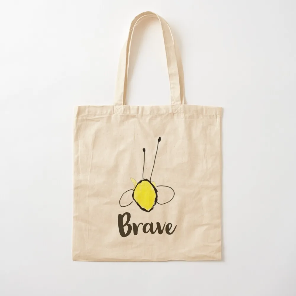 

Bee Brave Tote Bag supermarket folding bag eco bag folding Canvas Tote