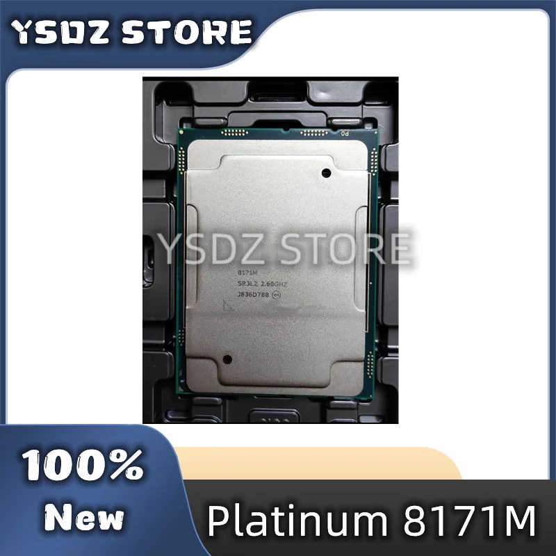 

1PCS/LOT Used Perfect test Xeon Platinum 8171M CPU 26 Cores 52 Threads 2.6GHz 35.75MB 205W processor LGA3647 in stock