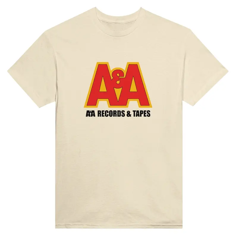 

AA Records And Tapes Tshirts Music Unisex Crewneck T-Shirt Retro Canada Tshirt Oversized Record Label Gift Shirt