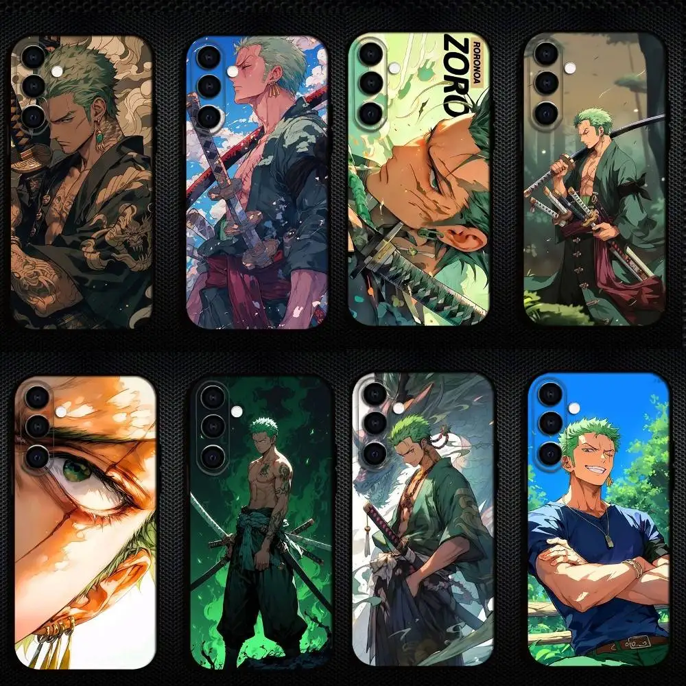 

Roronoa Zoro Phone Case For Samsung Galaxy A73,A72,A71,A70,A53,A52,A51,Others Soft Black Shell