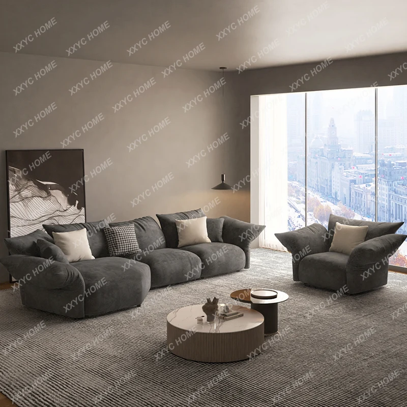 Petal Fabric Sofa Modern Minimalist Large and Small Apartment Type Living Room Special-Shaped Sofa Sofa