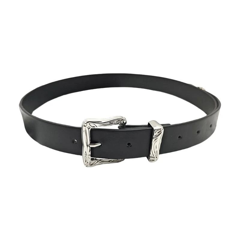 Popular Carved Buckle Belt Eye Catching Waistband Adult Unisex Waist Decoration