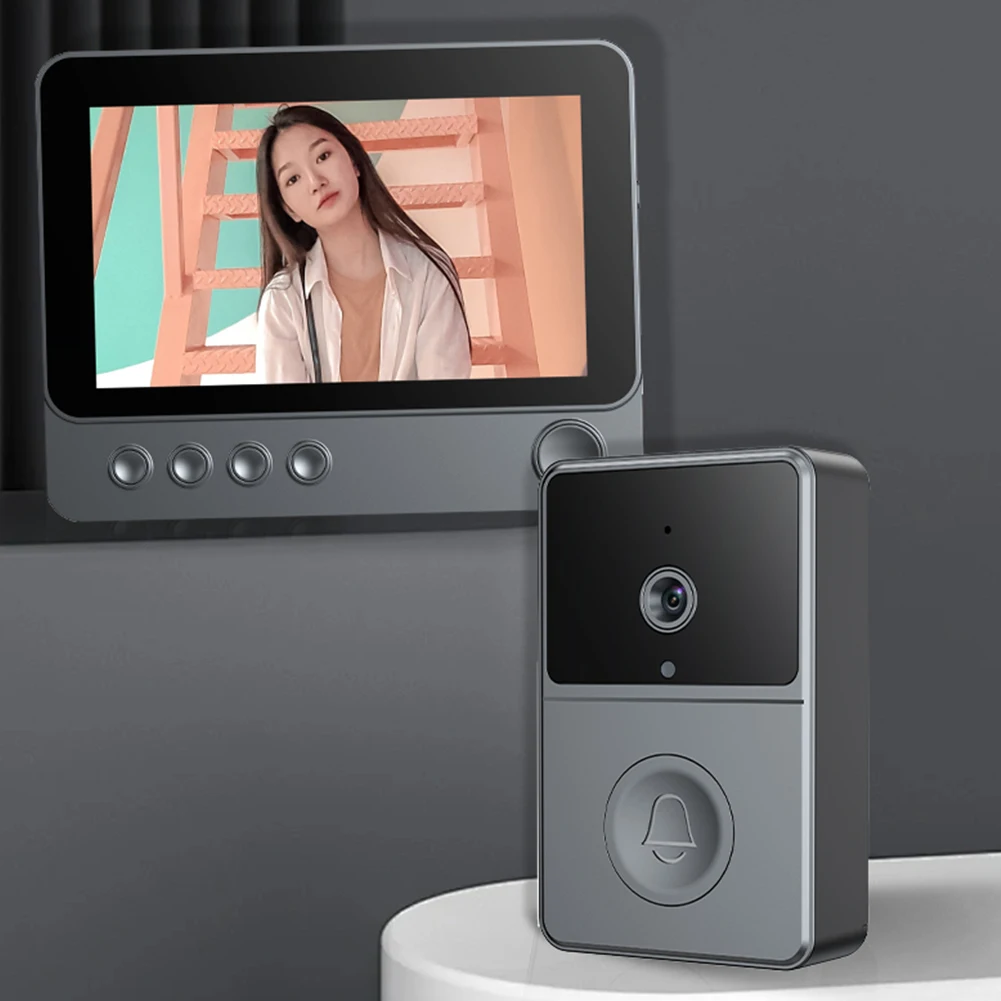 2.4G Wireless Video Intercom Doorbell Two Way Voice Video Monitoring Doorbell Night Vision Door Bell Intercom System for Villa