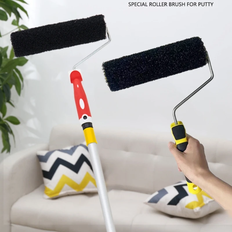 Upgraded 9 Inch Wall Brush Wall Roller Comfortable & Effective Plastering Tool