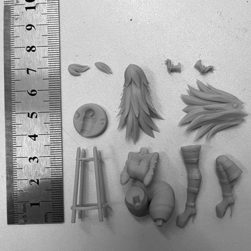 レジンフィギュア組み立てモデルキット、漫画文字、ミニチュア午前0 gkおもちゃ、未組み立ておよび未塗装、送料無料、1:24スケール