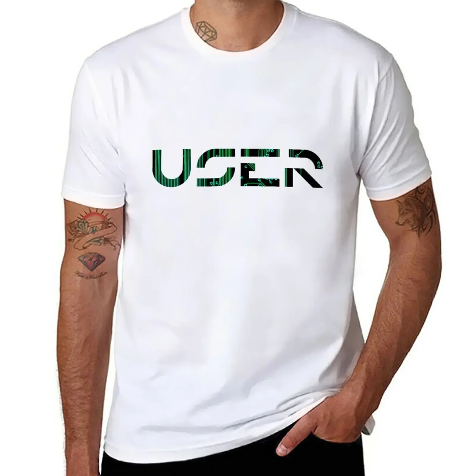 

User (Tron inspired) T-Shirt quick-drying plain t shirts for men pack