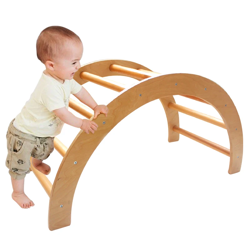 Structures Toys Arched Triangle Ladder Wooden Triangle Arch Frame Kids Climbing Equipment For Kids