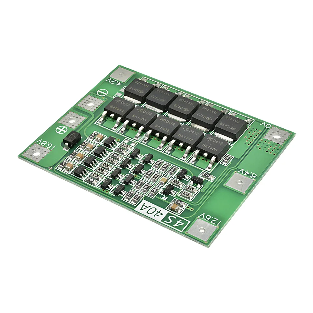 4S 40A  Enhanced Version Li-ion Lithium Battery Charger Protection Board 18650 BMS For Drill Motor 12.6V 16.8V Without Balance