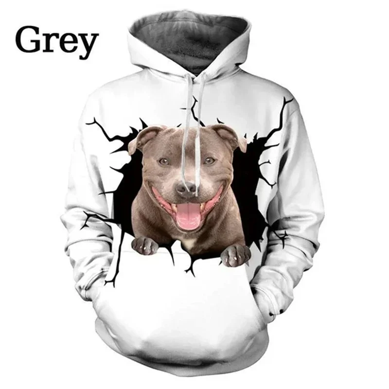 American Bully Happy Holiday 3D Printed Hoodies Unisex Pullovers Funny Dog Pattern Hoodie Casual Street Tracksuit Clothing Tops