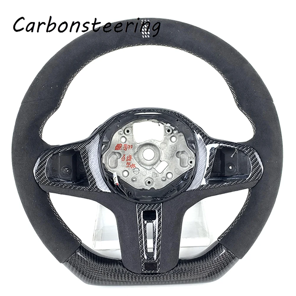 Suit for BMW cars accessories interior Customized Alcantara design carbon fiber steering wheel for G22 G42 G29 G20 M340i G21 G80