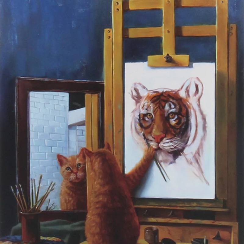 

1000 штук пазл для взрослых из бумаги Серия животных Тигр мощность искусственная картина декоративный подарок на день рождения