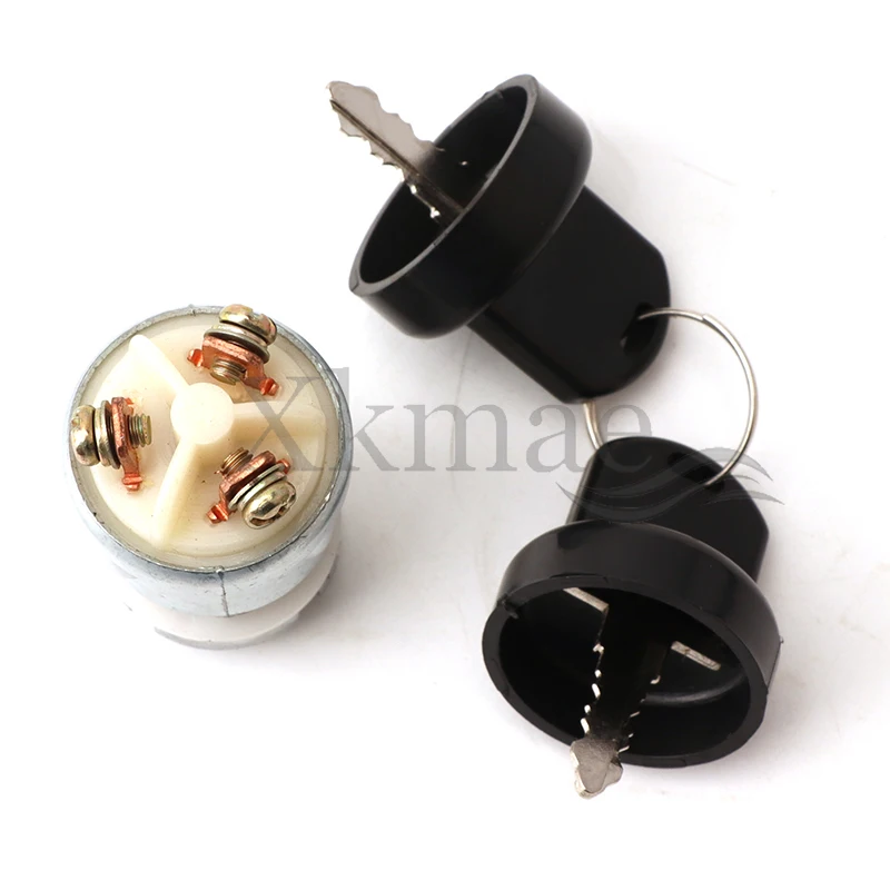 

3-Wire Universal Start Key Switch For Cars Trucks Excavators Motorcycle Ignition Switch