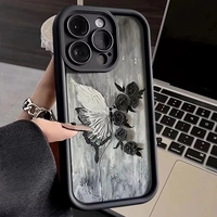 Rose Butterfly Phone Case For Huawei Honor 90 8X X9 5G Y7A Nova 5i 5T 7 9 Pro P50 Y9S Y9 Prime 2019 Shockproof Cover