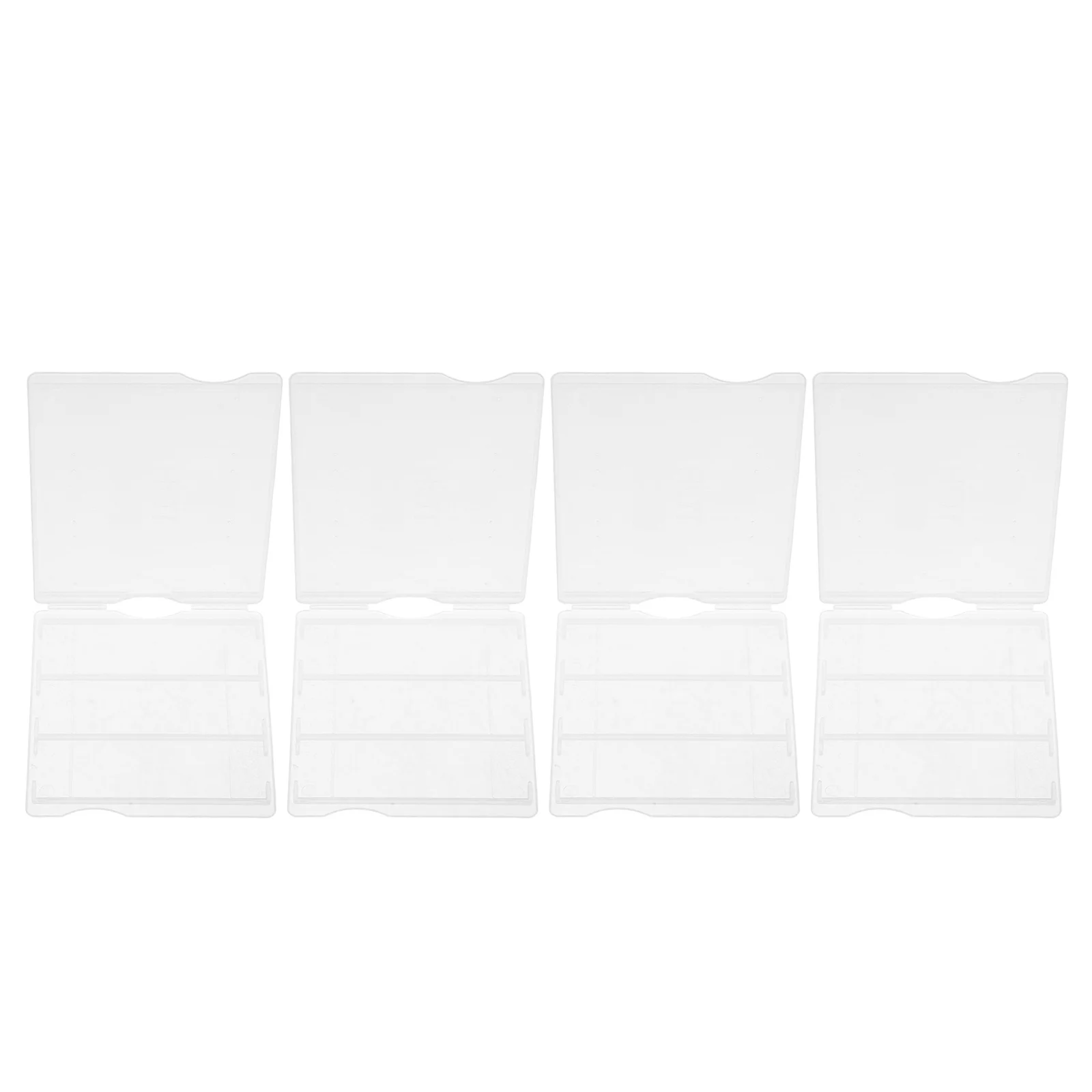 4 قطعة صندوق تخزين الشريحة منظم المجهر البلاستيكي السميك لمختبر علم الأمراض استخدام حامل عينة حاوية البريد