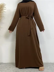 Ramadan Party Dress for Women Muslim Abaya Eid 2024 Jalabiya Pocket abiti da preghiera manica lunga Arab Dubai Robe caftano marocchino