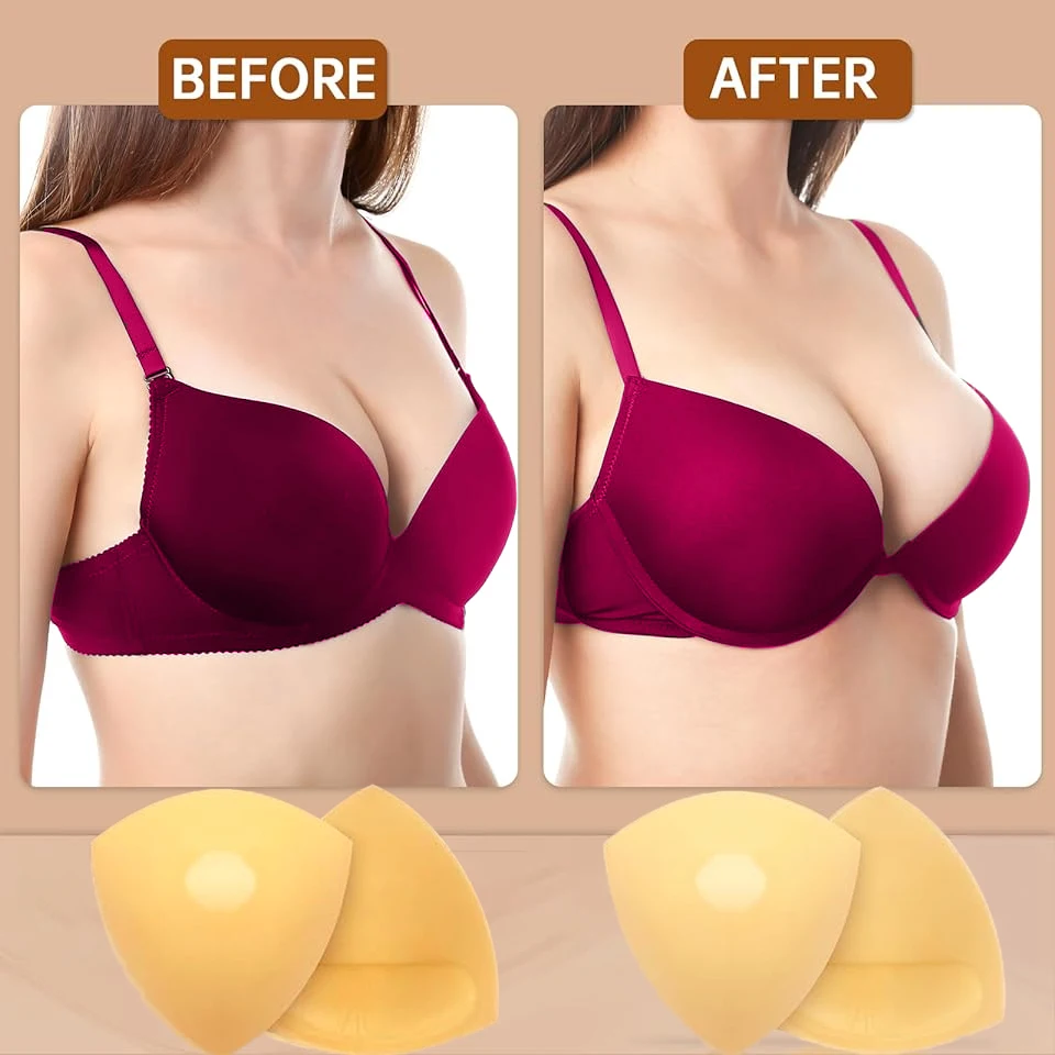 Push Up Bra Pads Inserts Breast Lift Tape Swimsuit Bikini Cup Enhancers Both Sides Sticky Bra Insert For Women