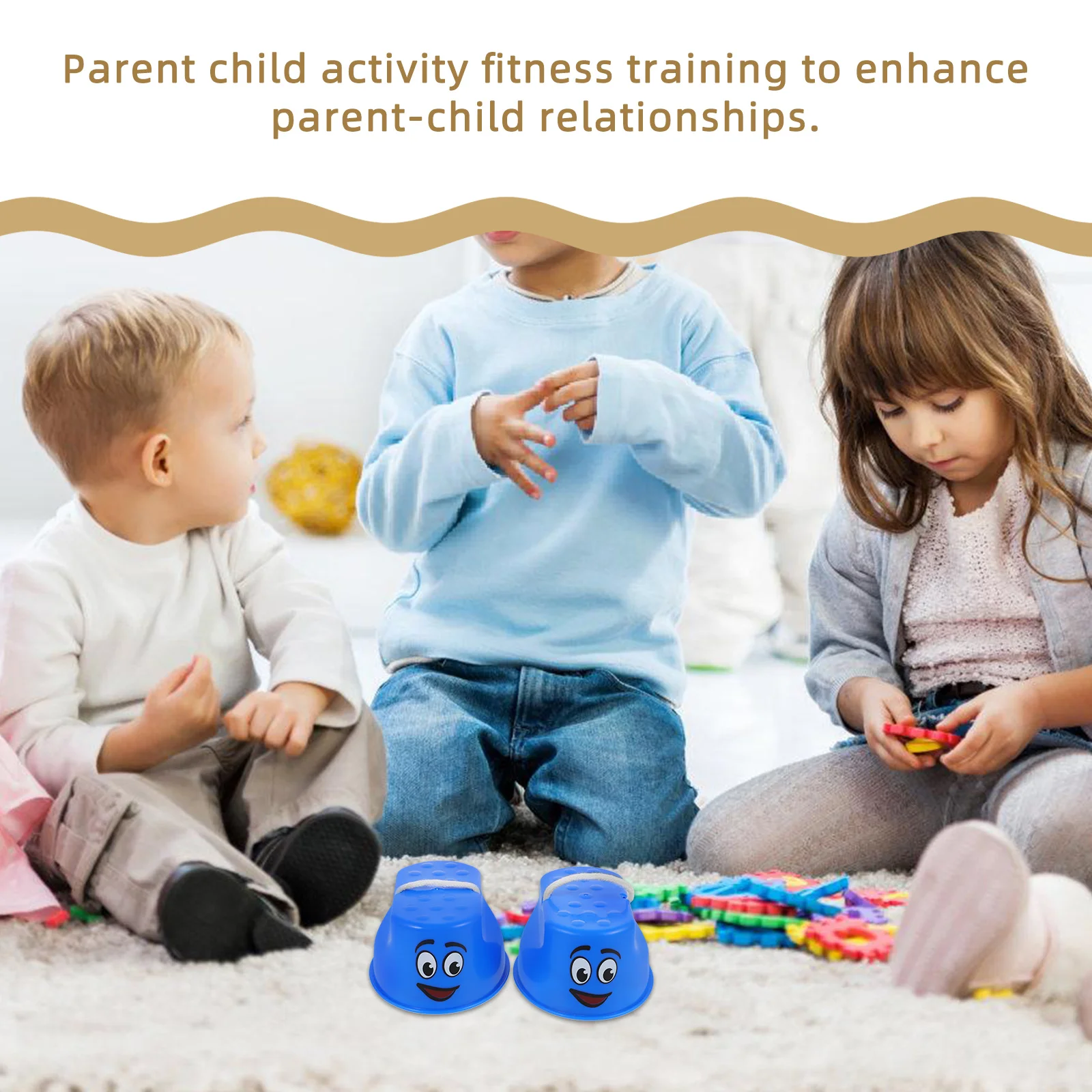 

1 Pair Balancing Stilts Plastic Training Shoes Kids Balance Outdoor Playground Garden Safe Sturdy Walking Stepper For