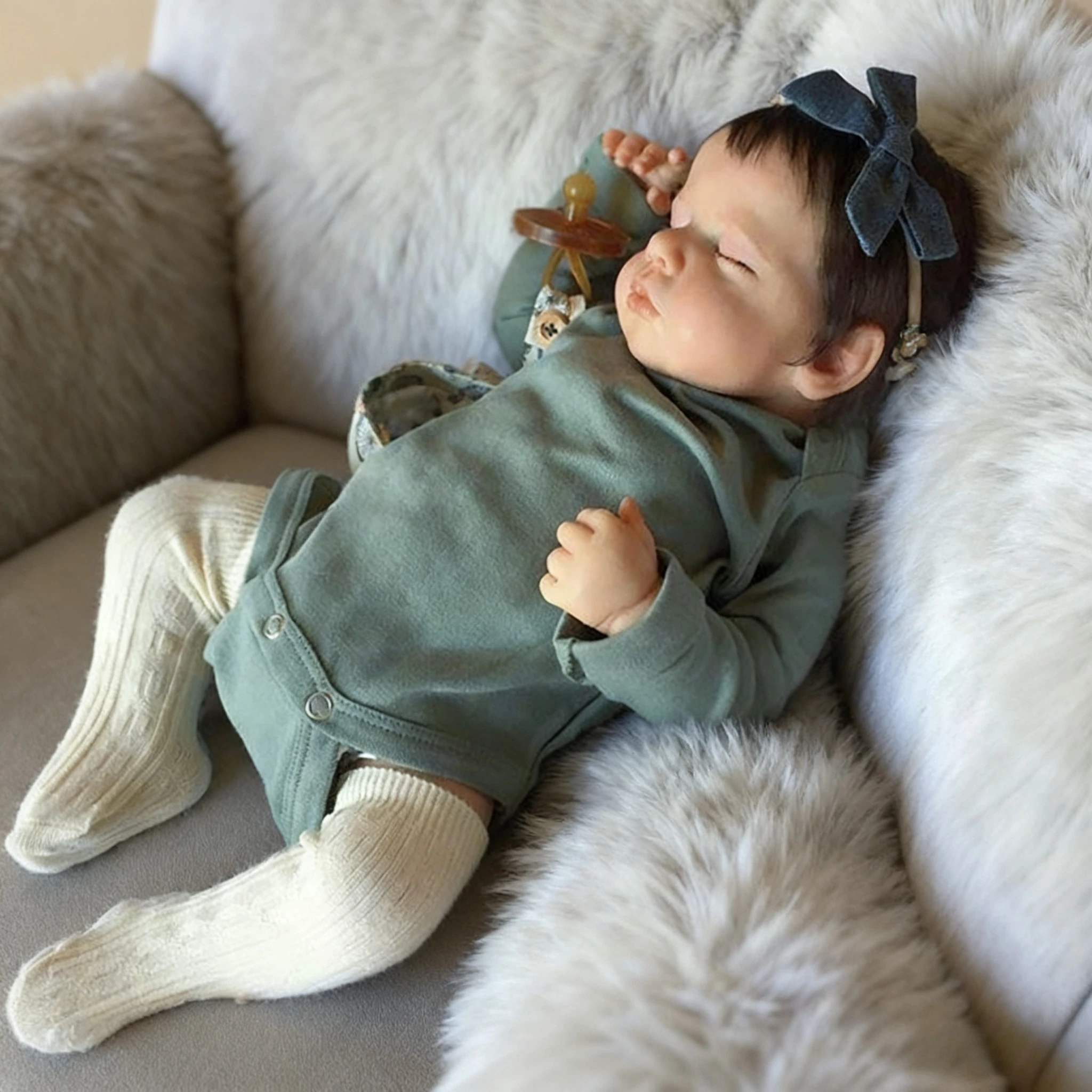 NPK كامل الجسم الفينيل/القماش الجسم ثلاثية الأبعاد الجلد مع الأوردة المرئية تولد من جديد لولو النوم الطفل اليد الجذور الشعر تحصيل الفن الدمى