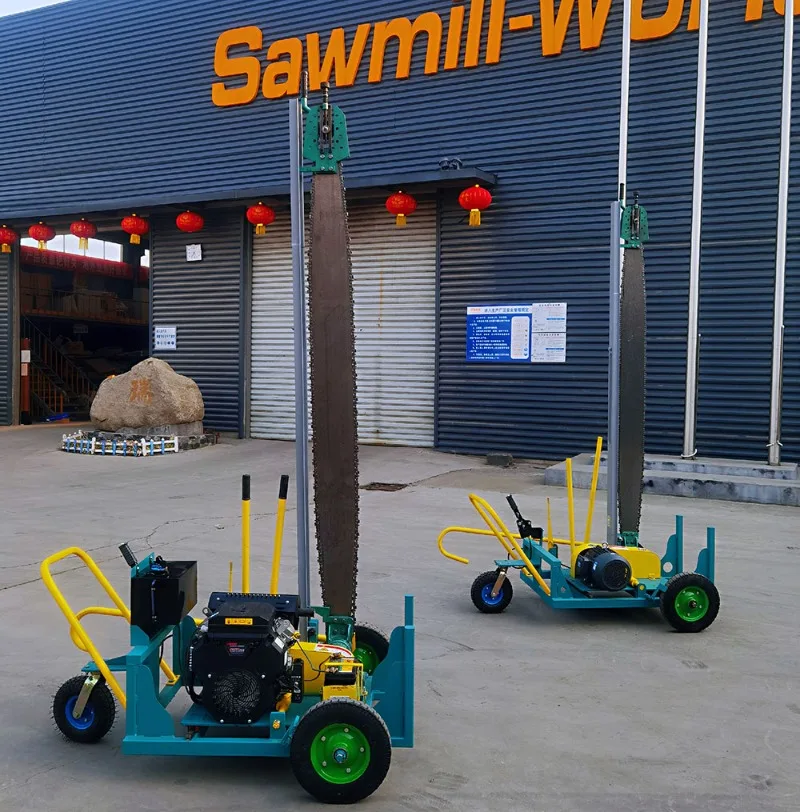 【Popular】Portable Sawmill Electric Chainsaw Timber Cutting Machine Wood Slasher