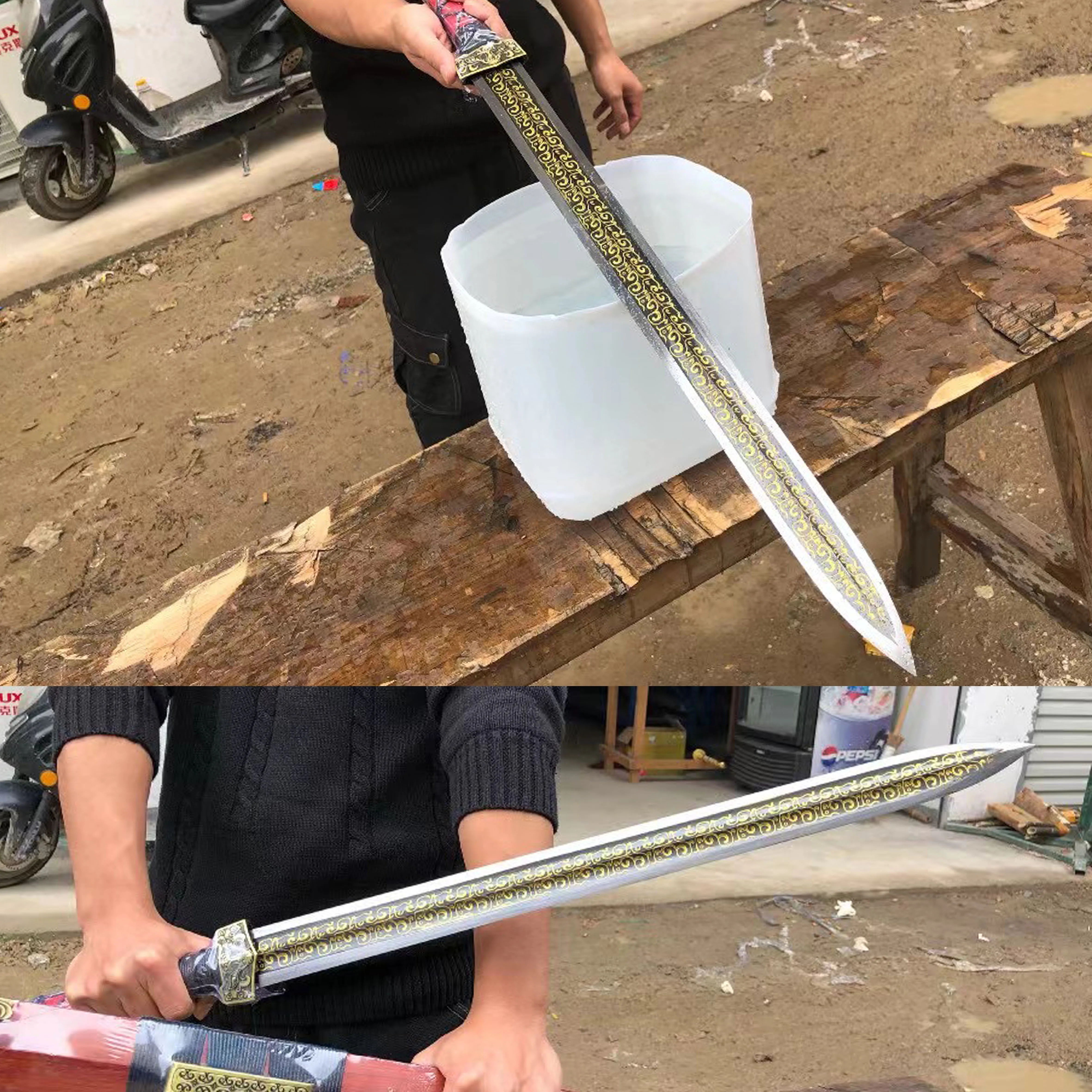 

Medieval Viking legend Knight Sword, handcrafted warrior sword, true sword with sharp edge, Roman weapon, battle preparation,