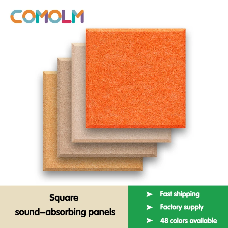 

3Pcs Sound Proof Wall Panels Pared Square Acoustic Panel Home Decorative For Living Room Bedroom Studio Insulation Sticker 30cm