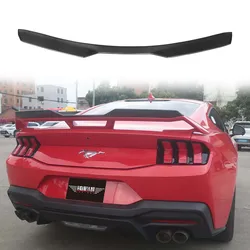 For Ford Mustang Dark Horse S650 2024 Carbon Fiber GT Performance Wings Rear Gurney Flap Spoiler Cars Accessories Body Kits