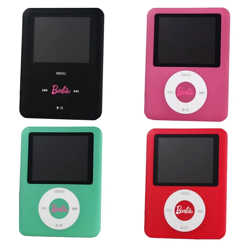 Barbie Anime Kawaii Mp3 Music Player OTG Cute Walkman Screen MP4 Running E-book Students External Sound Playback Christmas Gift