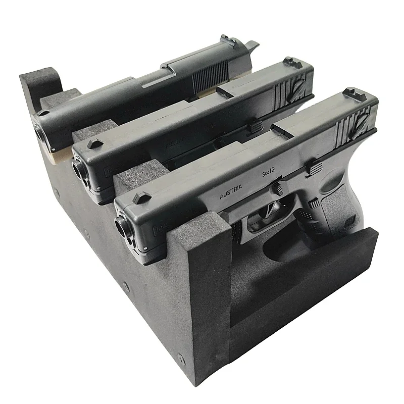 4 Slot Gun Holder Pistol Rack Wooden Pistol Rack For Firearms Safe Storage Pistol Accessories Organizer Equipment